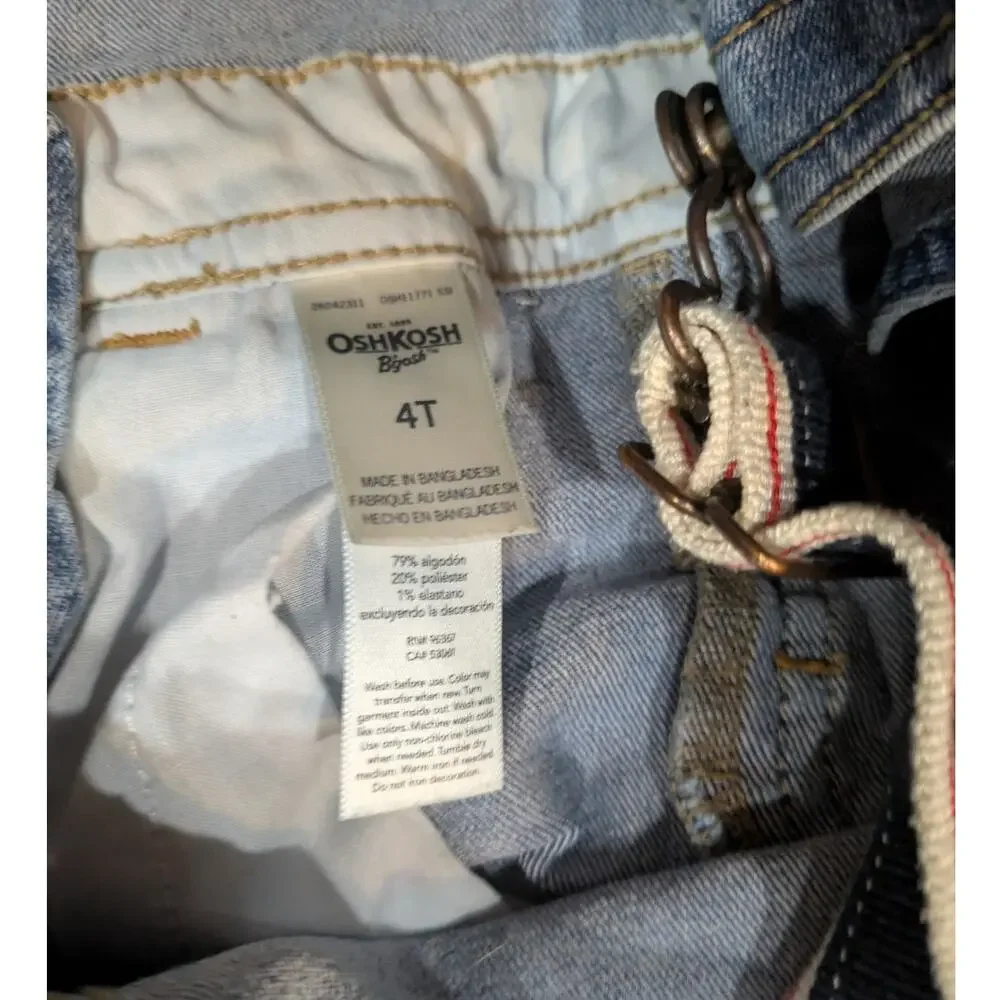 Oshkosh B'Gosh Bib Overalls Denim  Size 4T